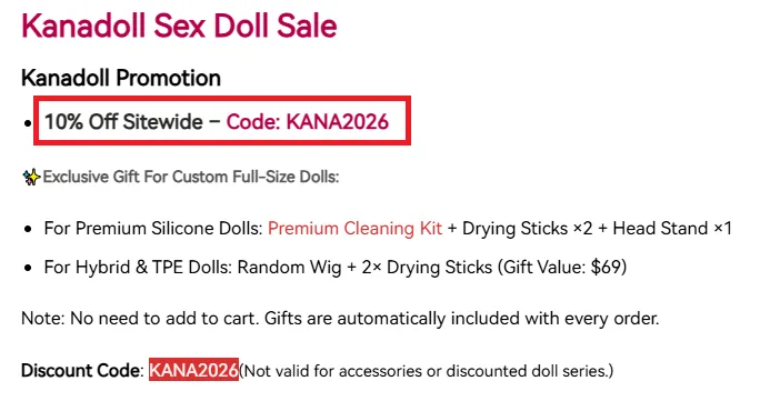 Kanadoll Sex Doll Sale